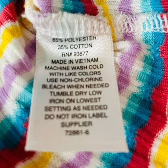 a.n.a. Rainbow Stripe Tank size Large - Picture 8 of 9